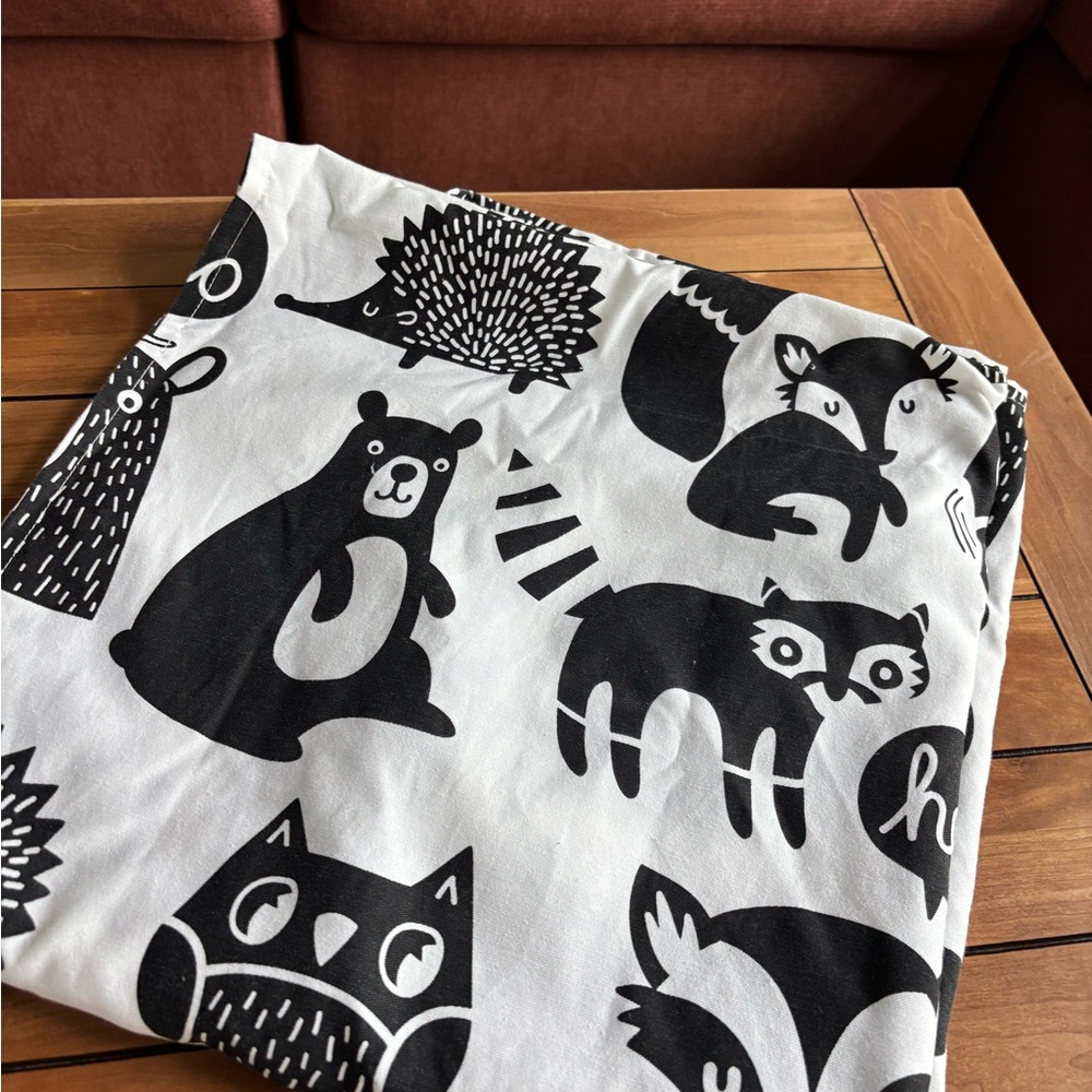 Pillowfort Black and White Shower Curtain